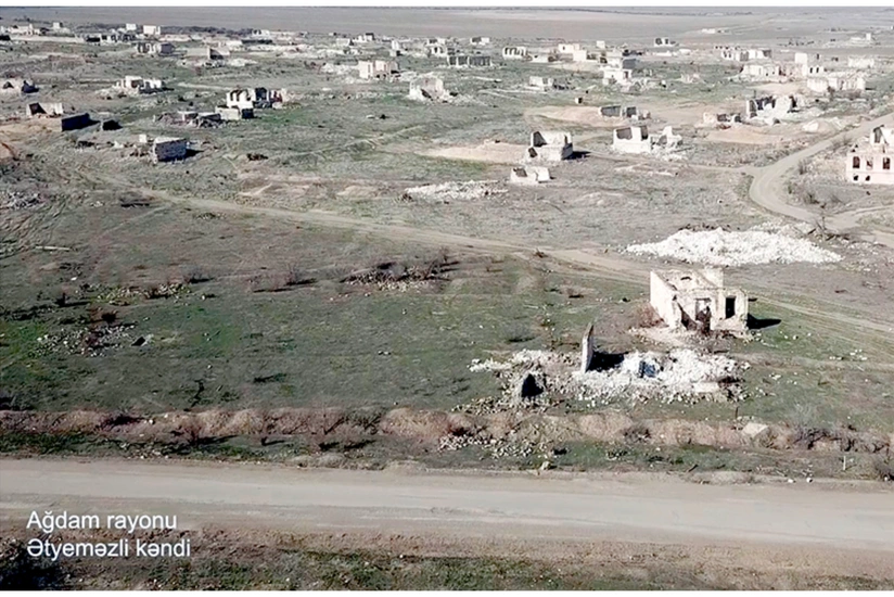 Видеокадры из села Этйемезли Агдамского района