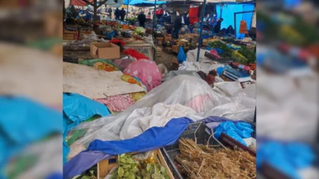 Bərdədə bazarda yoxlama keçirilib, inzibati protokol tərtib edilib