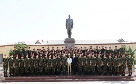 Azərbaycan Prezidentinin oğlu Heydər Əliyev Vətənə sədaqət andı içib - FOTO - VİDEO