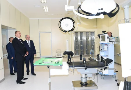 ​Prezident İlham Əliyev Göyçayda bir sıra obyektlərin açılışında iştirak edib
