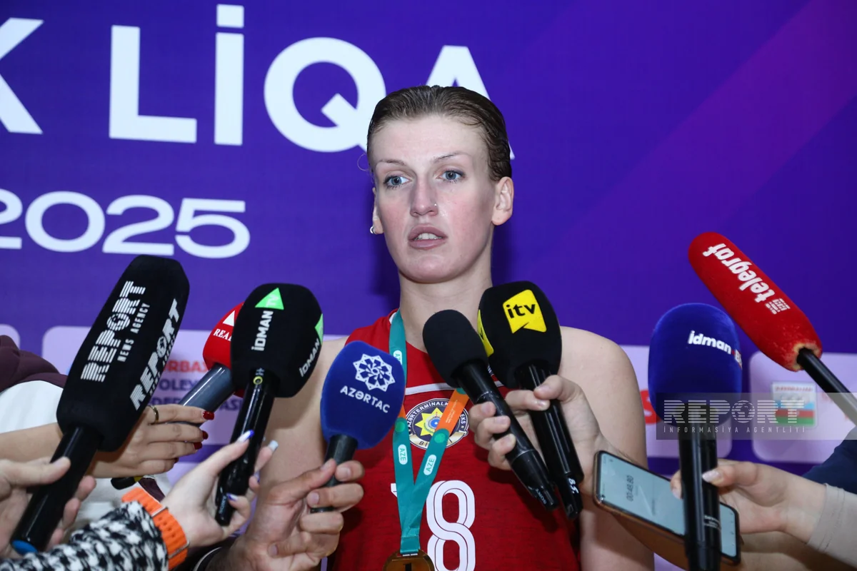 Azərreylin voleybolçusu Yüksək Liqanın qalibi olmalarını şərh edib