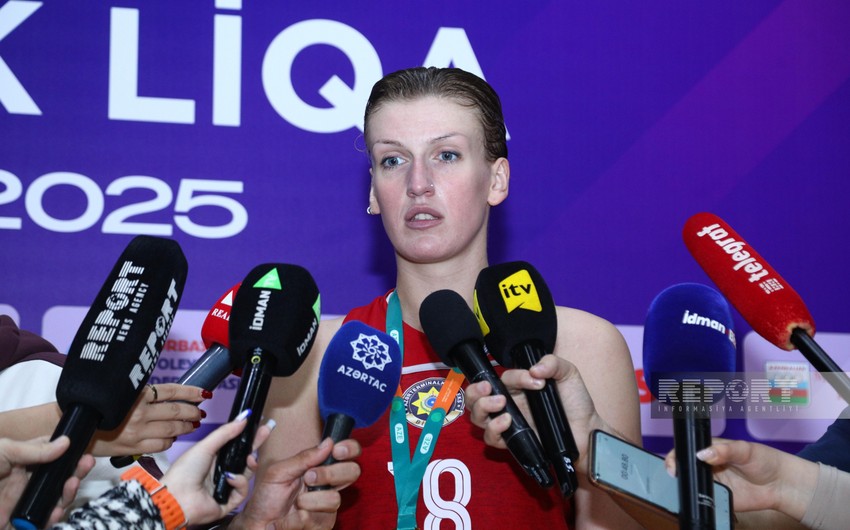Azərreylin voleybolçusu Yüksək Liqanın qalibi olmalarını şərh edib