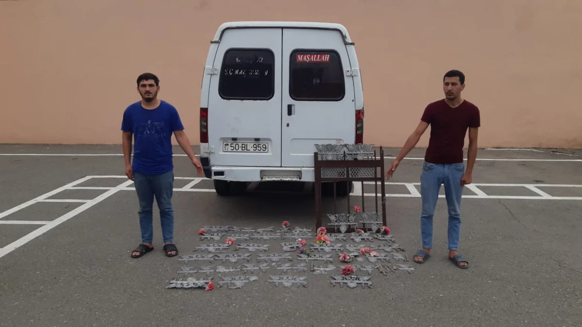 Tərtərdə qəbristanlıqdan oğurluq edənlər tutulub