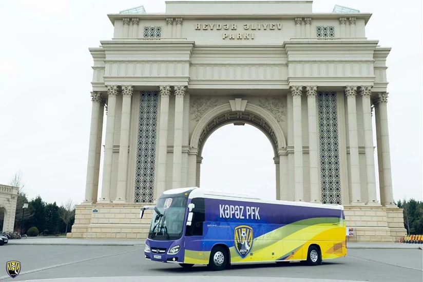 Kəpəz futbol klubunun yeni avtobusu təqdim olunub