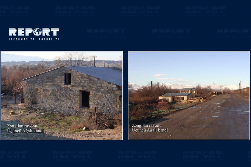 Footage from Uchunju Aghali village of Zangilan region