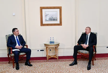 Azərbaycan və Qırğızıstan prezidentlərinin görüşü olub