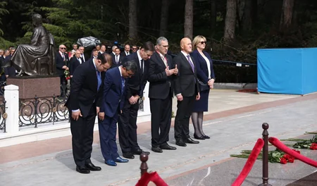 Beynəlxalq Cüdo Federasiyasının rəsmiləri ulu öndər Heydər Əliyevin xatirəsini yad ediblər