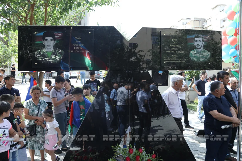 Şəhidlərin xatirəsinə həsr olunan xatirə kompleksinin açılış mərasimi keçirilib