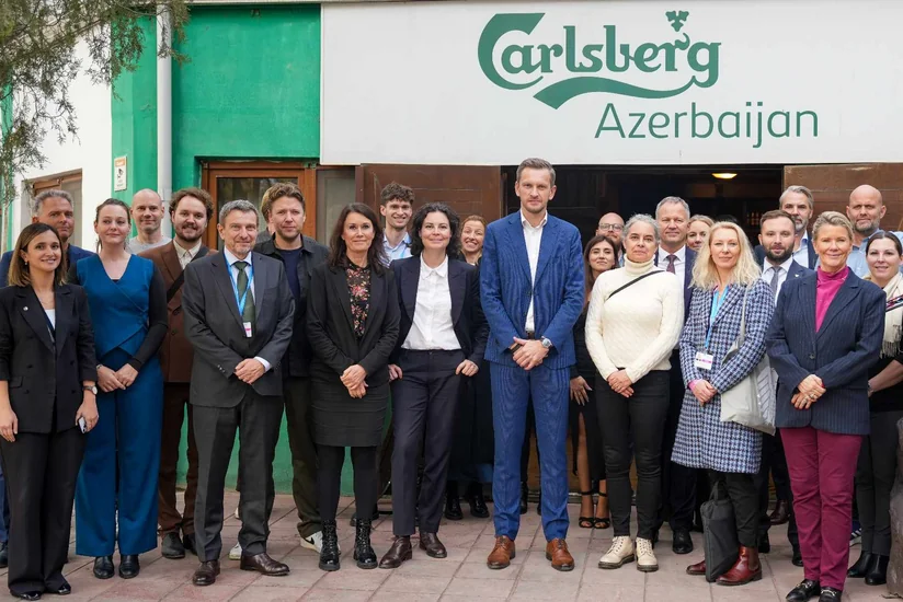 Danimarka rəsmiləri Carlsberg Azerbaijan zavoduna səfər ediblər