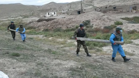 Xızıda 221 ədəd partlamamış hərbi sursat aşkarlanıb