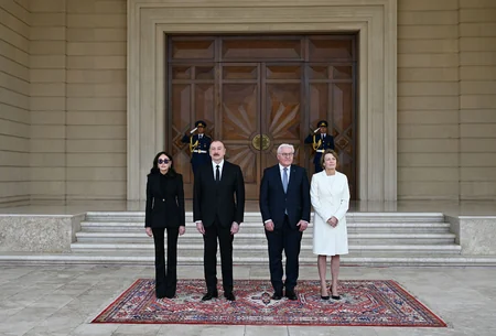 Official welcome ceremony held for President of Germany in Baku