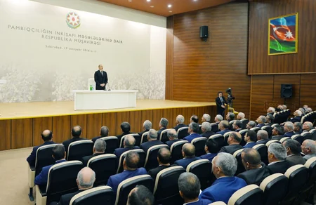 President Ilham Aliyev chaired conference on development of cotton-growing in Azerbaijan