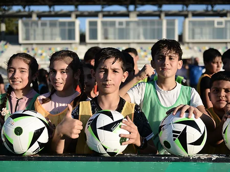 UEFA-nın dəstəyi ilə Ağcabədidə futbol festivalı keçirilib