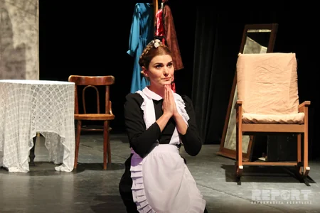 Tbilisidəki Azərbaycan teatrı yeni tamaşa təqdim edib - FOTO