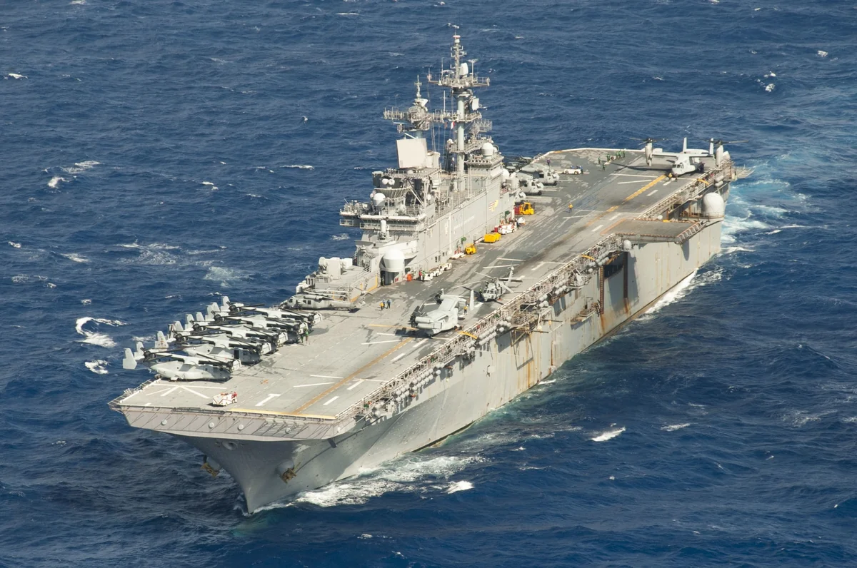 Американский десантный корабль USS Wasp снова пришвартовался на Кипре