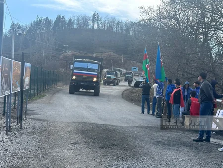 По дороге Ханкенди-Лачын беспрепятственно проехали 83 автомобиля миротворцев