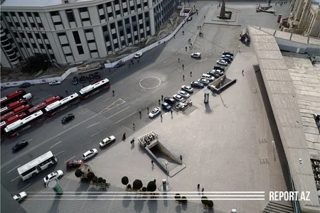 Xüsusi karantin rejimində olan Bakıdan - FOTOREPORTAJ