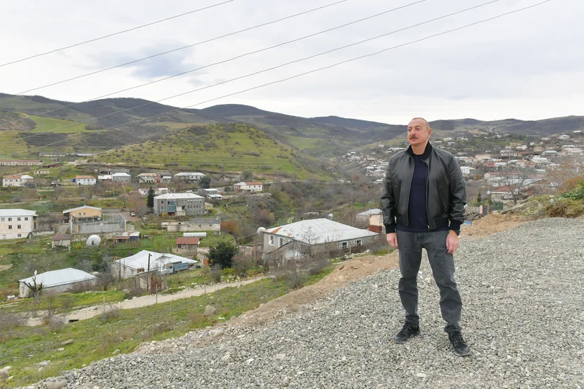 İlham Əliyev Xocalı rayonunun Xanabad kəndində olub
