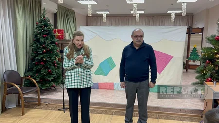 Heydər Əliyev Fondunun əməkdaşları Moskvada uşaq evində olub