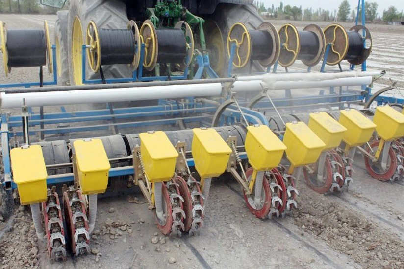 Ucarda Çin texnologiyası əsasında çiyid səpininə başlanılıb