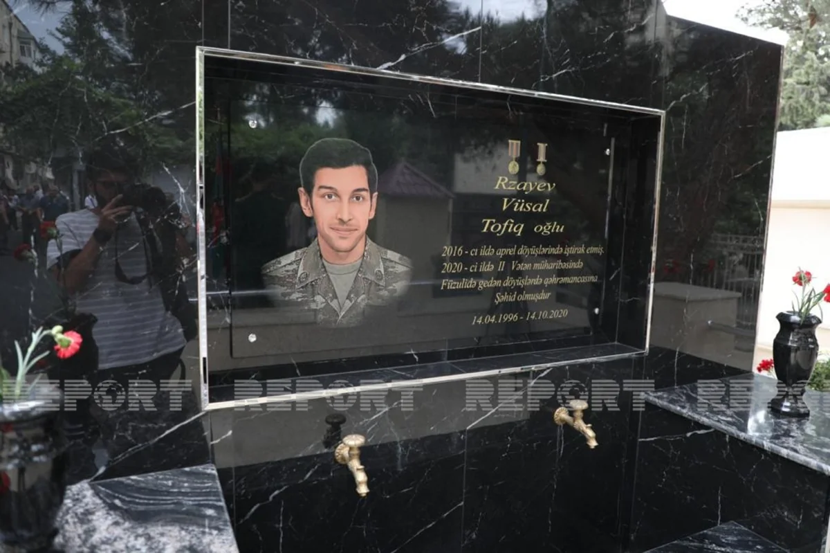 Vətən müharibəsi şəhidinin xatirəsinə tikilən bulağın açılışı olub