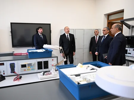 Prezident İlham Əliyev Qarabağ Universitetinin təmirdən sonra açılışında iştirak edib - YENİLƏNİB-4