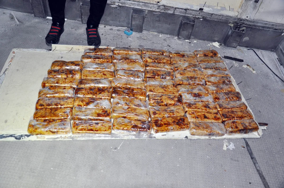 Azərbaycan gömrükçüləri 28 kq-dan artıq heroin aşkar ediblər - VİDEO