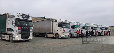 Gəncədən növbəti humanitar yardım karvanı Türkiyəyə yola salınıb