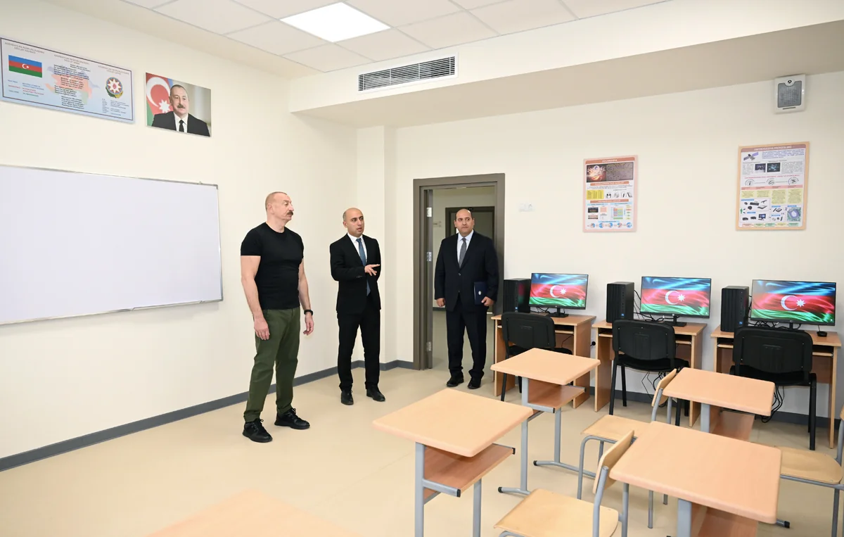 Aghdam city secondary school No. 1 inaugurated