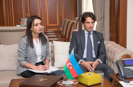 “Azərbaycan Dəmir Yolları”nda İtaliya səfiri ilə görüş keçirilib