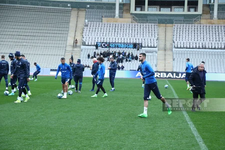 Azərbaycan millisinin Tofiq Bəhramov adına Respublika stadionunda açıq məşqi keçirilib