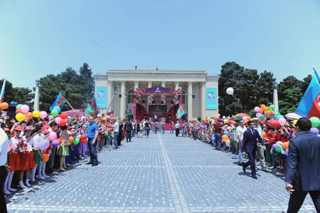 Bakı-2015: Məşəl estafeti Sumqayıtda - FOTO