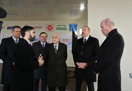 President Ilham Aliyev attends Azeri Central East jacket sail-away ceremony