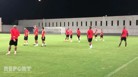 Neftçi Bney Yehuda ilə oyunöncəsi son məşqinə çıxıb