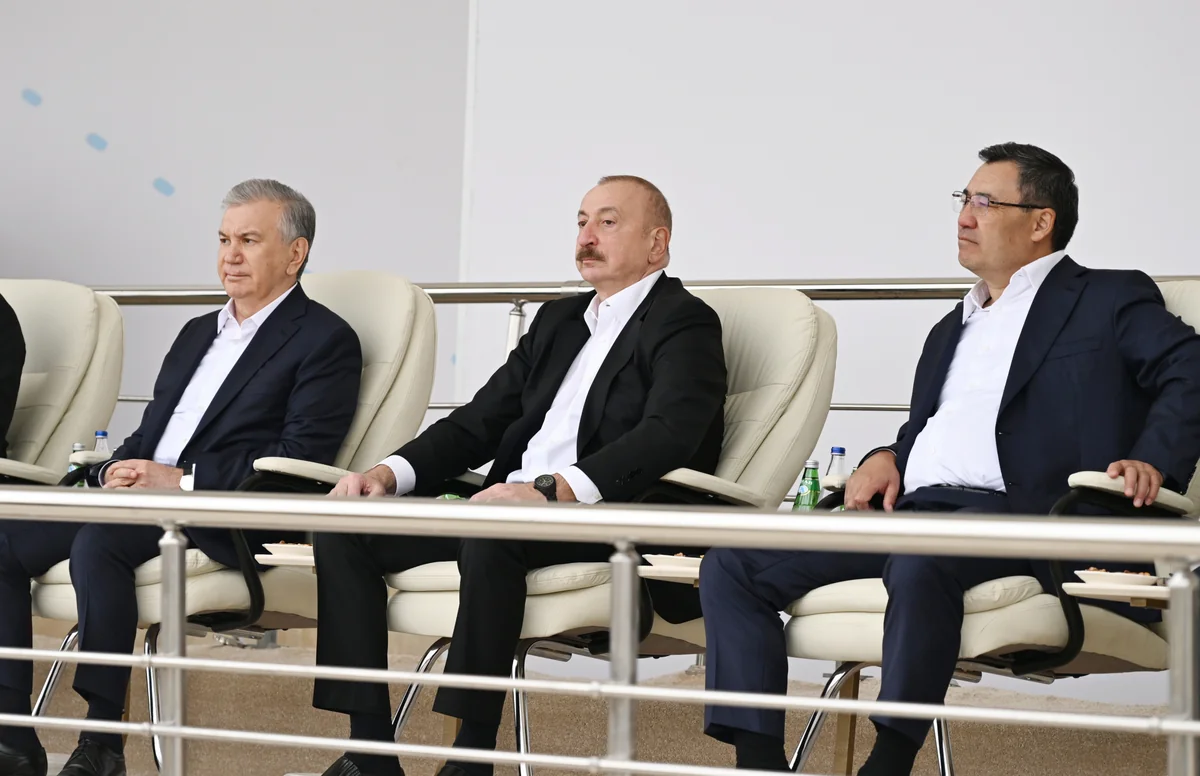 Participants of 17th ECO Summit watch Victory show of Karabakh horses at Aghdam's Imarat Complex