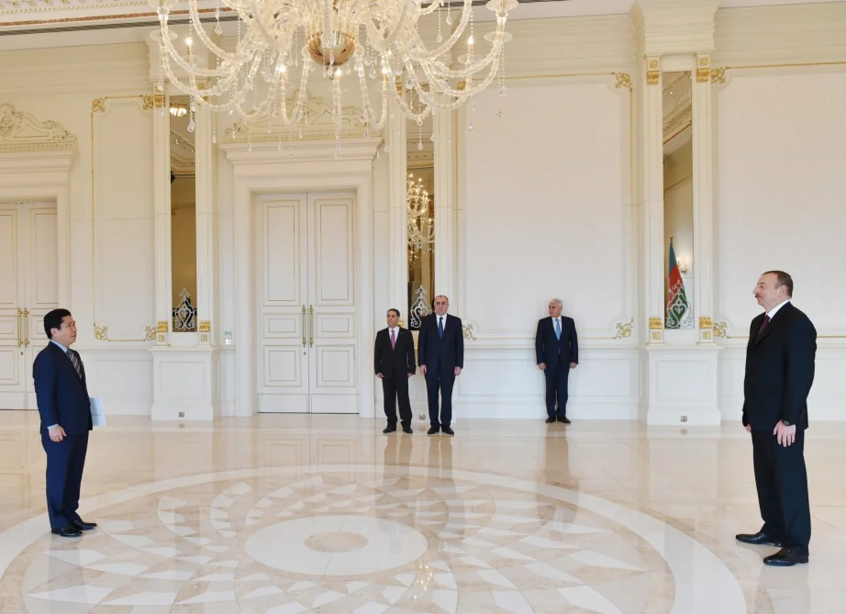 President Ilham Aliyev receives credentials of incoming Korean Ambassador