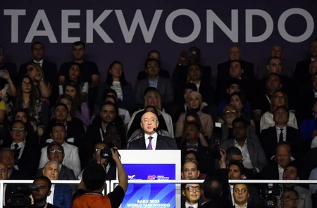 Prezident İlham Əliyev və Mehriban Əliyeva Bakıda taekvondo üzrə dünya çempionatının açılış mərasimini izləyiblər - YENİLƏNİB