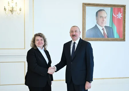 Prezident İlham Əliyev Bolqarıstan Milli Assambleyasının sədrini qəbul edib