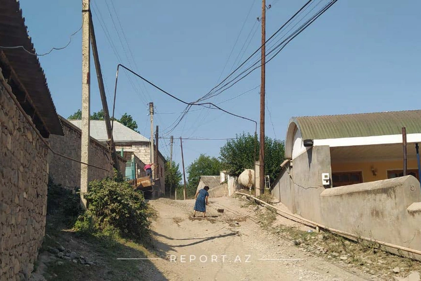 Ermənilərin atəşə tutduğu kənddən reportaj