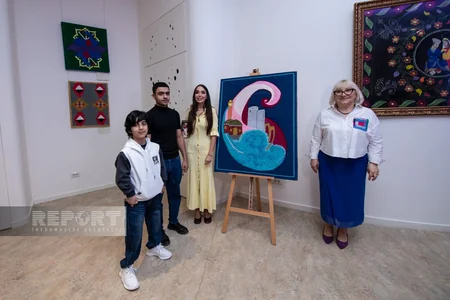 Students of boarding school present their works at Nine Senses Center