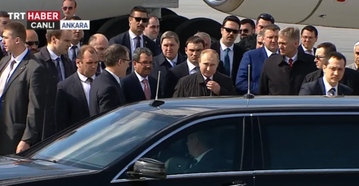 Владимир Путин прибыл в Турцию