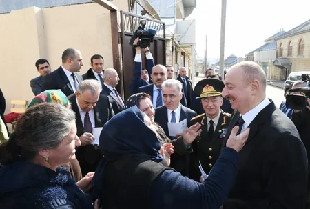 Prezident İlham Əliyev və birinci xanım Mehriban Əliyeva Şamaxıda səfərdə olublar - YENİLƏNİB
