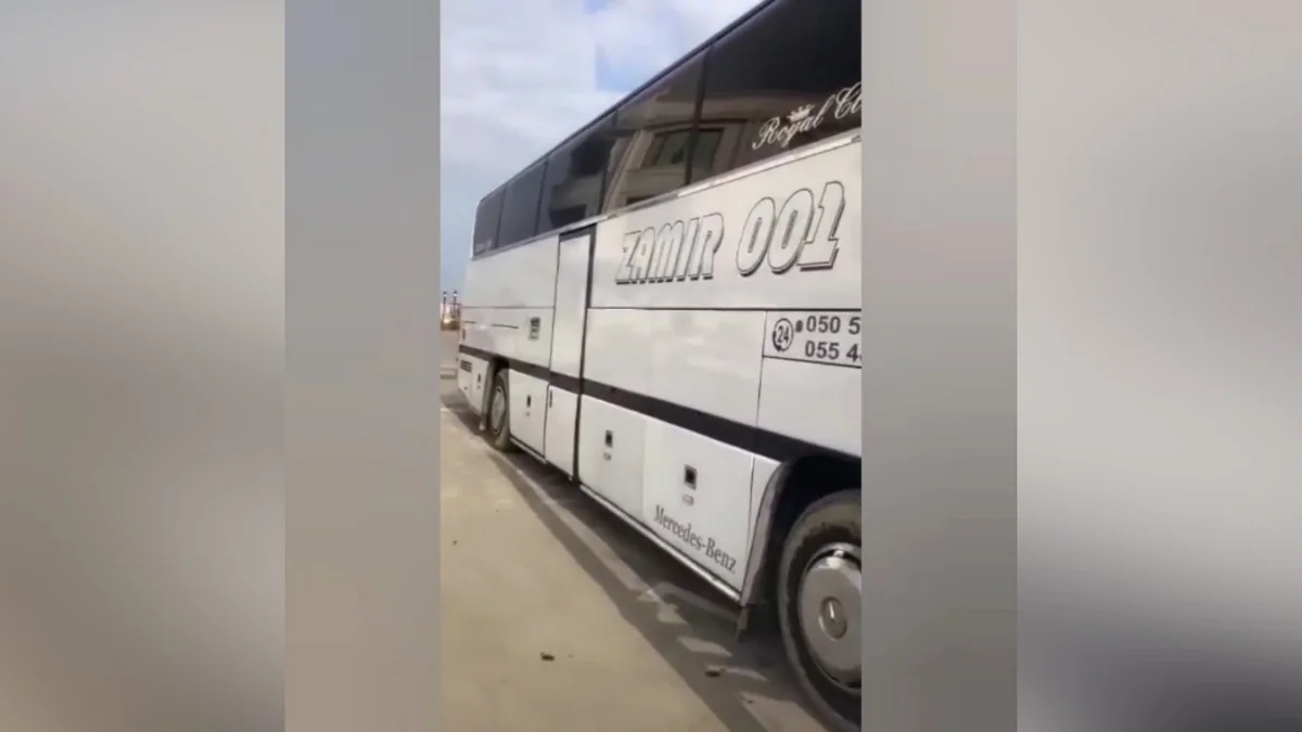 Bakıya avtobusun yük yerində sərnişin daşıyan sürücü saxlanıldı