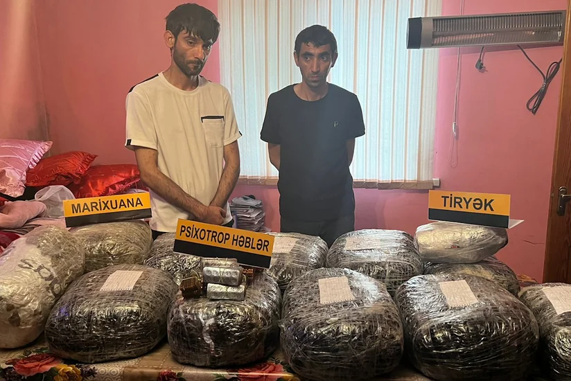 DİN Bakıda əməliyyat keçirib, İrandan 73 kq narkotik vasitə gətirən dəstə üzvləri həbs olunub