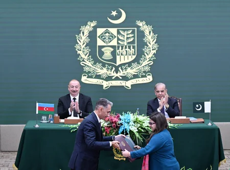 Ceremony to exchange documents signed between Azerbaijan and Pakistan held in Islamabad