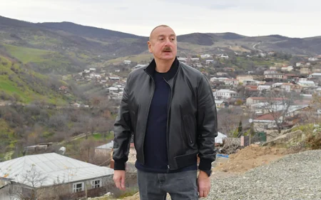 İlham Əliyev Xocalı rayonunun Xanabad kəndində olub
