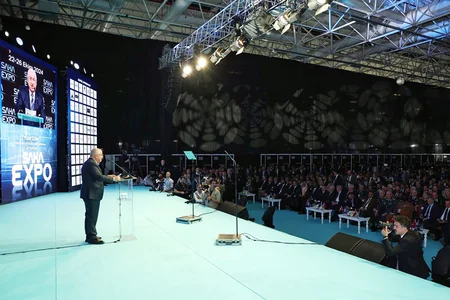 Leadership of Azerbaijan Ministry of Defense attends opening ceremony of SAHA EXPO 2024