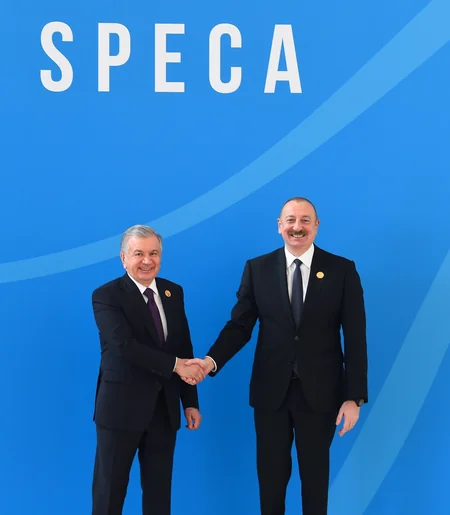 President of Azerbaijan Ilham Aliyev attends SPECA Summit - UPDATED