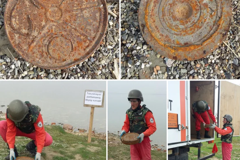 Ağstafada tank əleyhinə mina tapılıb