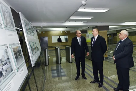 ​Prezident metronun “Elmlər Akademiyası” stansiyasının ikinci çıxışının açılışında iştirak edib